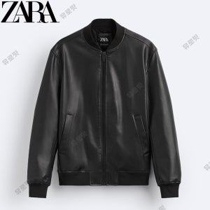 ZARA 자라 에코 레더 봄버 블루종 라이더 가죽자켓