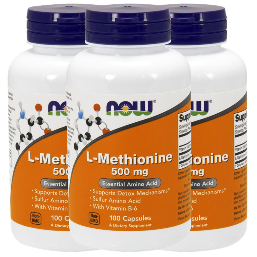 나우푸드 L<b>메티오닌 500mg</b> 100정 3개