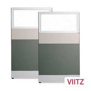 [VIITZ] 가구싼곳 리체 파티션 60T 일반형 상단유리 (H1360) 사무실용 예쁜