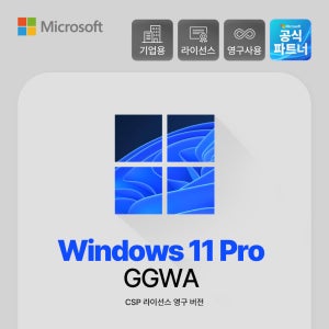 Windows 11 Pro GGWA CSP 기업용 영구 라이선스