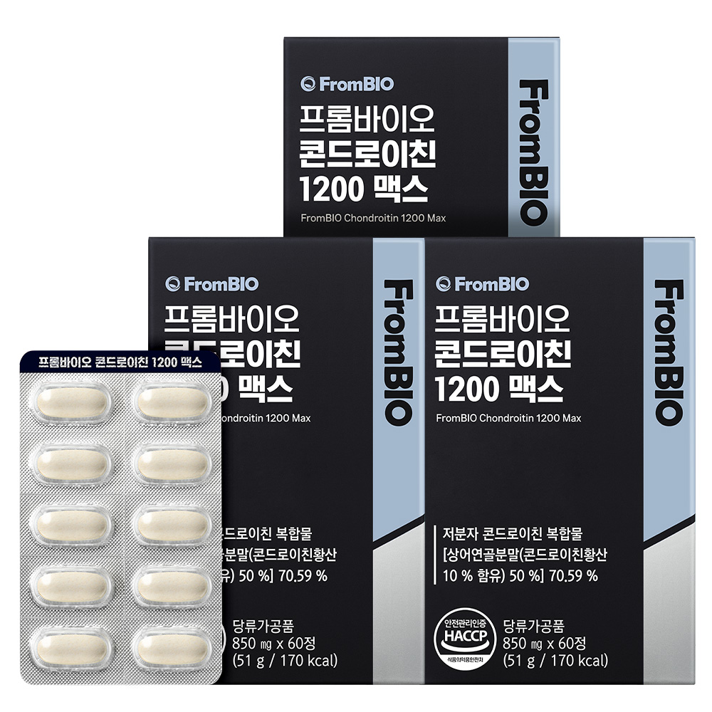 프롬바이오 콘드로이친 1200 맥스 3개월 60정X3박스