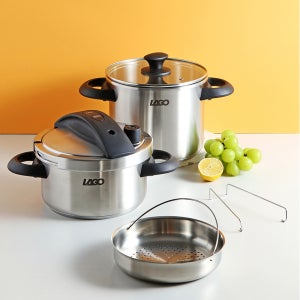 라고 프리미엄 스테인레스 압력밥솥 3리터 찜솥
