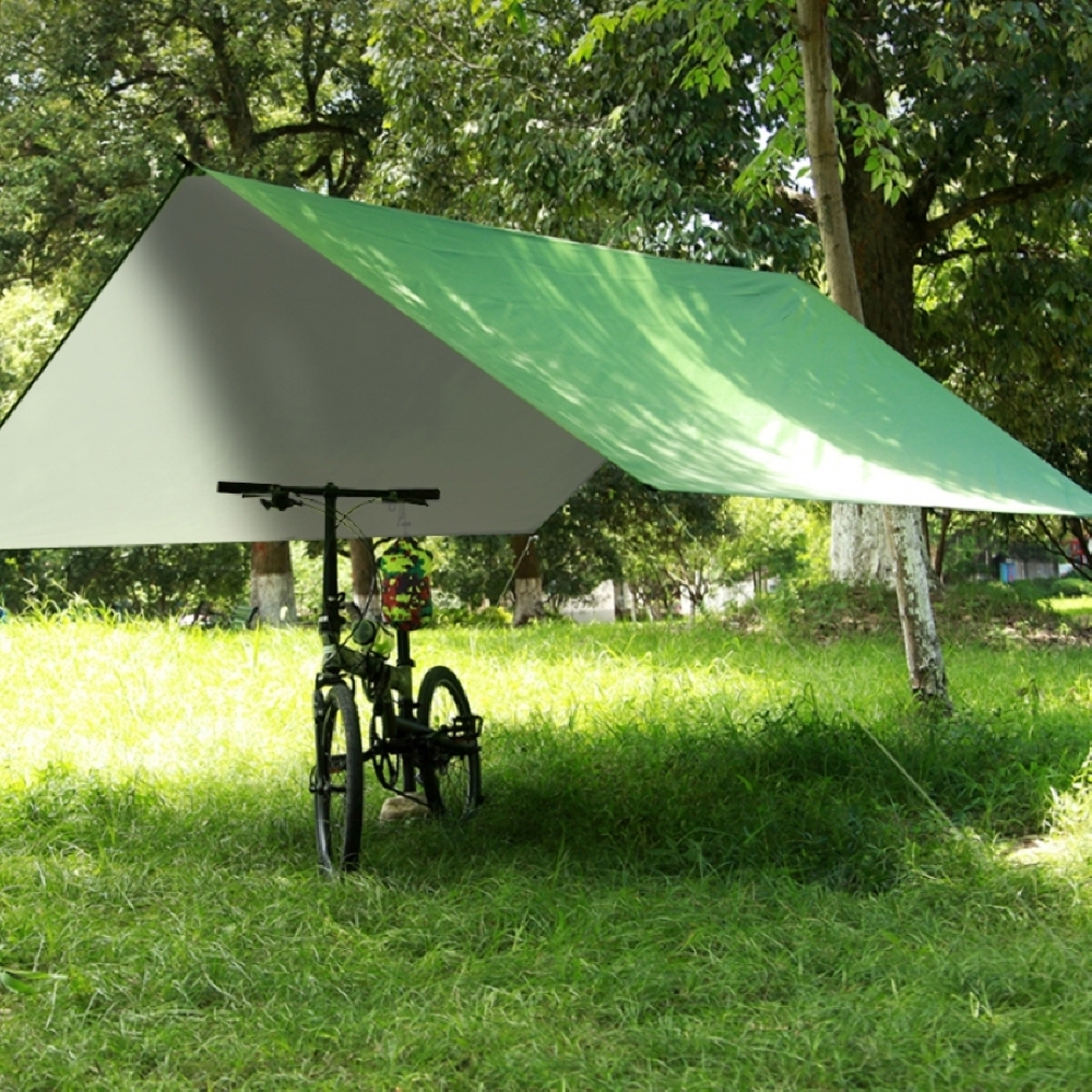 마타 3x3 실버코팅 미니타프 세트 해먹 경량 미니멀 등산 타프 차박 방수