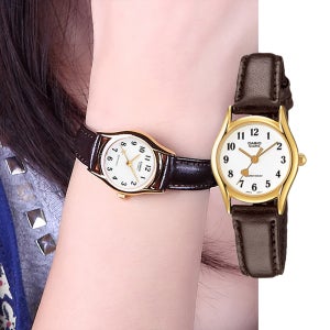 백화점AS가능 카시오 빈티지 클래식 가죽시계 하트 LTP-1094Q-7B5RDF 학생 수능 시계 지코스모제품