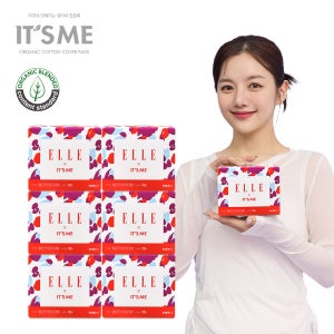 엘르X잇츠미 국내생산 유기농 생리대 엘르 롱라이너 3+3팩