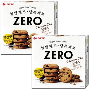 롯데 제로 초콜릿칩 쿠키 168gX2개