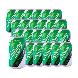 칠성사이다 제로 업소용 355ml 총24캔 뚱캔 캔음료 음료수