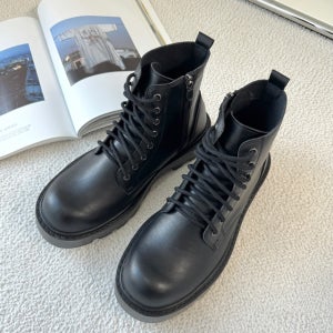 남자키높이가죽워커부츠 지퍼미들워커부츠