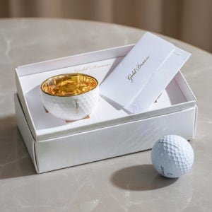 골드드림 24K 골프공술잔 소주잔 타이틀리스트 2p 세트 홀인원기념 라운딩 선물