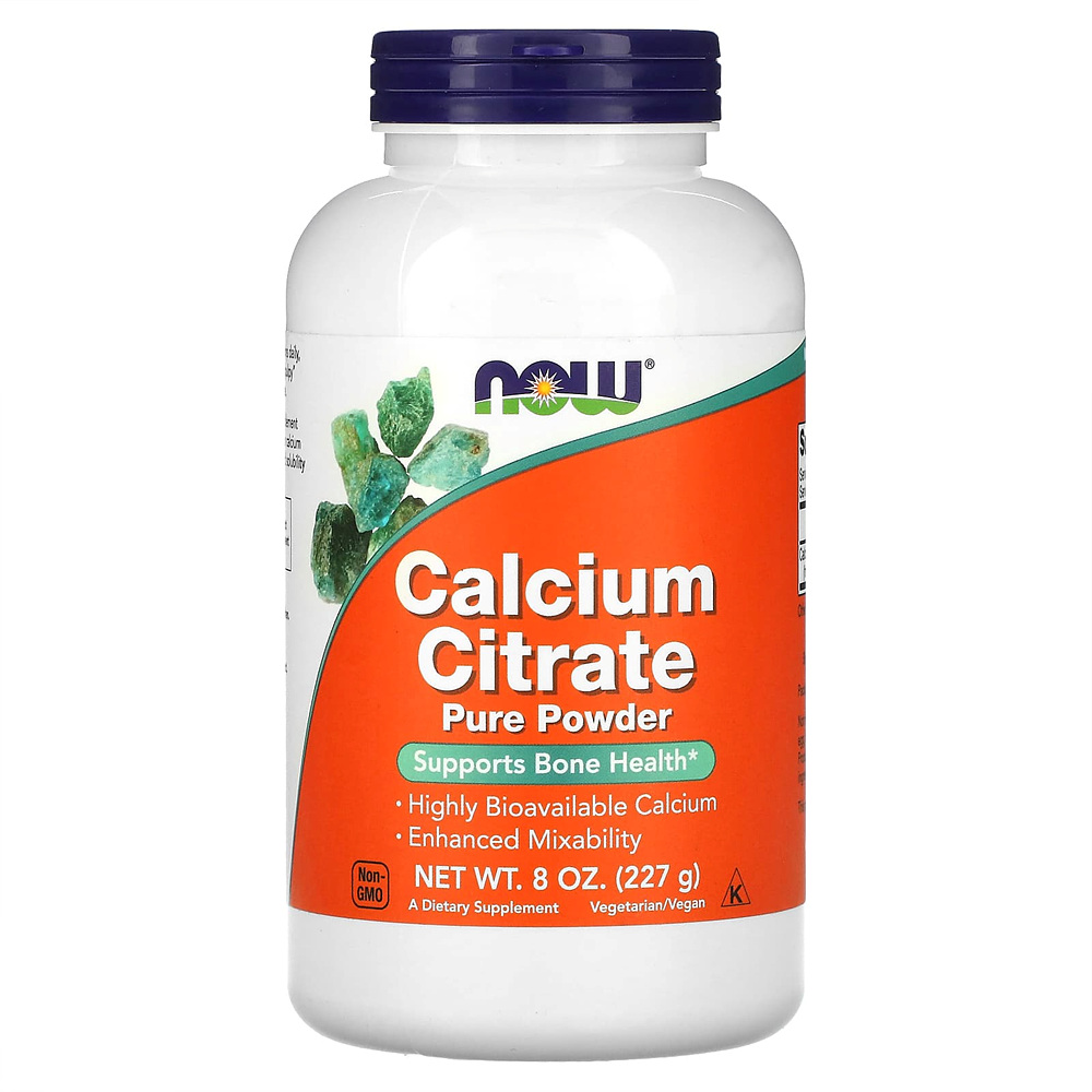 나우푸드 <b>칼슘 시트레이트 퓨어 파우더</b> 227g Calcium Citrate