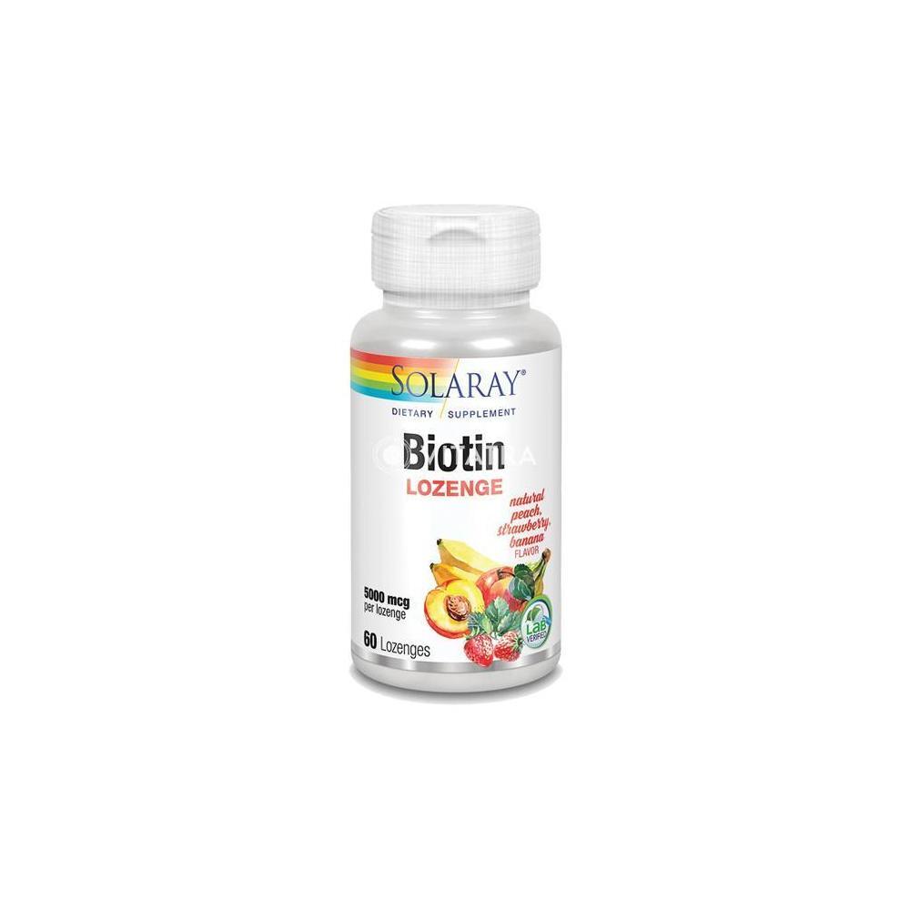 솔라레이 <b>비오틴</b> <b>로젠지</b> <b>5000mcg 60</b>개입