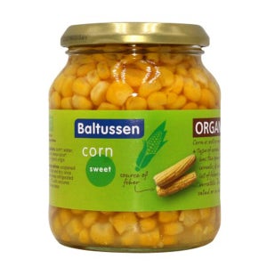 유기농 옥수수 스위트콘 발투센 340g 콘 통조림 병조림