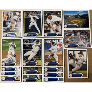 New York Yankees 2012 탑스 한정판 17 카드 팀 세트 데릭 지터, 알렉스 로드리게스, 마리아노 리베라 플러스 포함