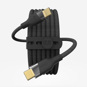 우븐 C타입 to C 100W 240W 5A PD 고속충전 케이블 블랙, 1개, 2m