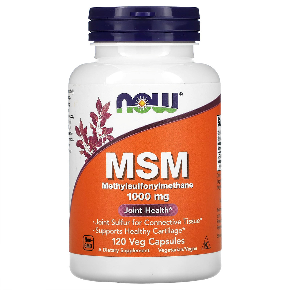 <b>나우푸드</b> MSM <b>엠에스엠</b> 1000mg 120베지캡슐 식이유황 메틸설폰일메테인