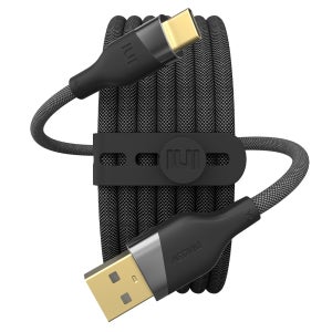 우븐 USB C타입 고속충전 케이블 블랙, 1개, 1m