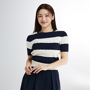 [스파오] 여름 케이블 반팔니트(8colors)_SPKWE25G06