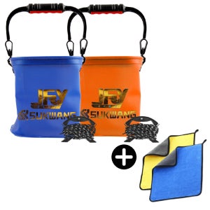 낚시 두레박 접이식 뚜레박 미니 바다 물통 조과통 해루질 두레박줄 20형