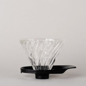 하리오 V60 글라스 드리퍼 내열유리 커피 추출기 VDGR-02-B (3-4인)