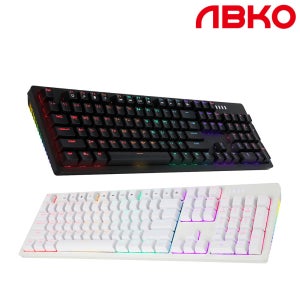 앱코 K515 축교환 측면 RGB 라이팅 게이밍 기계식 키보드 블랙, 청축