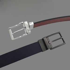 남자 가죽 정장 양면 회전형 벨트 허리띠