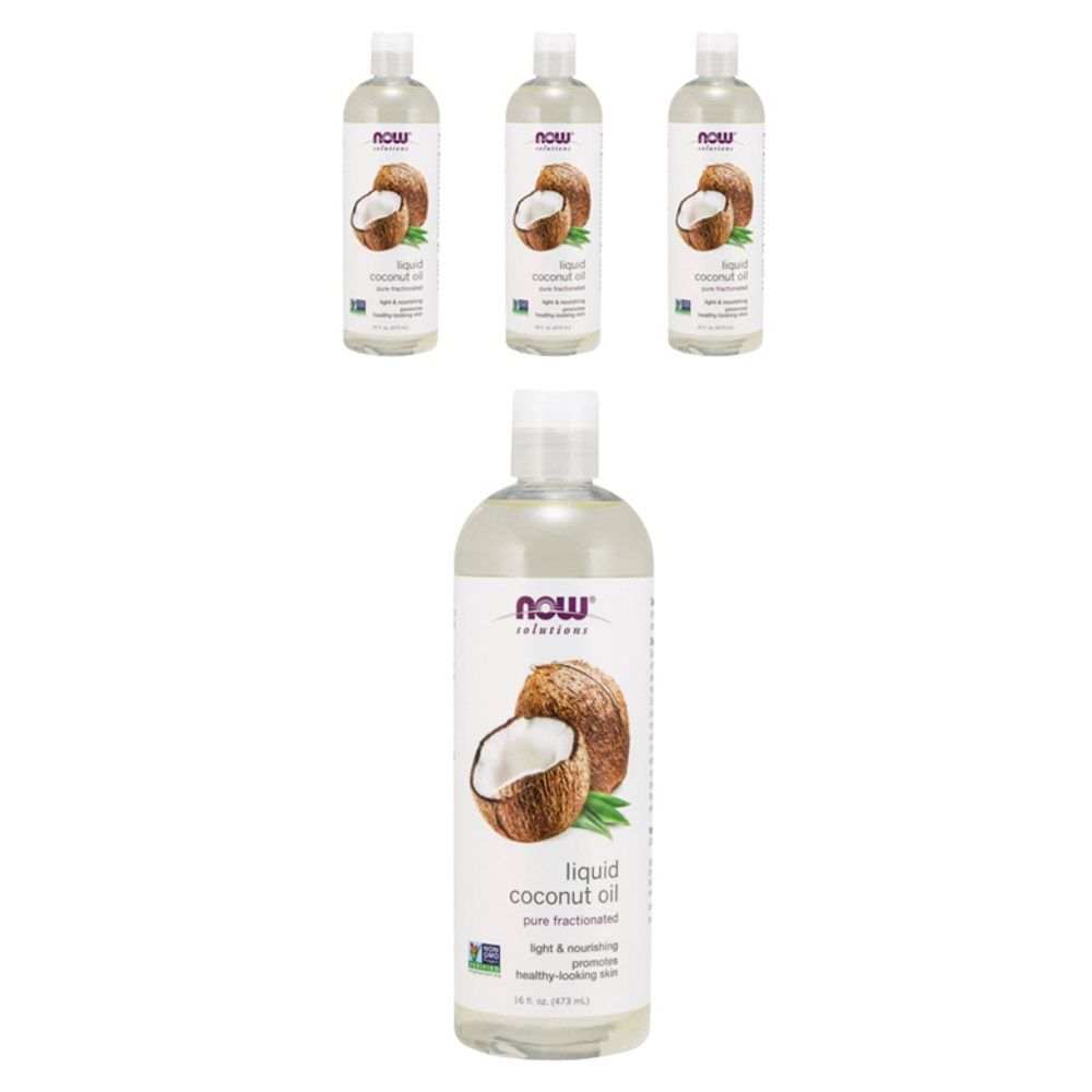 나우푸드 <b>리퀴드 코코넛 오일</b> 473ml 4개