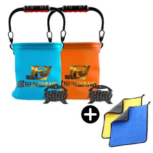 낚시 두레박 물통 뚜레박 접이식 물고기 두레박줄 미끼통 삐꾸통 24형