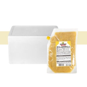 코다노 갈릭버터 소스 2kg, 5개 1박스 대용량 업소용 마늘 빵 스프레드 치킨 전문점