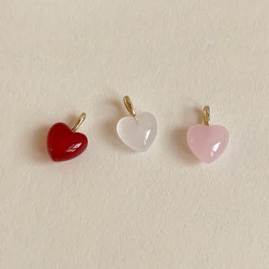14k 멜로우 하트 목걸이 팬던트