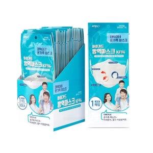 하이가드 KF94 대박이네 황사방역마스크 대형 흰색 1매입-30개