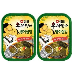 샘표 샘표 우리엄마 명이절임70gx2 탕비실 병원 점심 여행 캠핑 자취 홈파티 술안주 찌개 70g