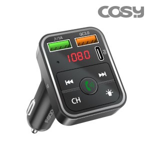 코시 C타입 PD25W + QC18W 고속충전 차량용 블루투스 무선 카팩 AT2230BT