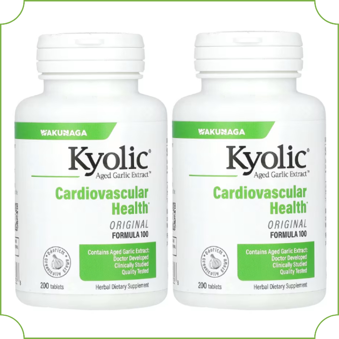 Kyolic <b>쿄릭</b>숙성마늘 Aged Garlic 600mg 200정 2팩