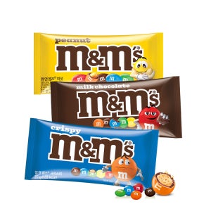 엠앤엠즈 M&M’s 싱글 37g 밀크 피넛 크리스피 맛선택 초콜릿 초코볼 간식