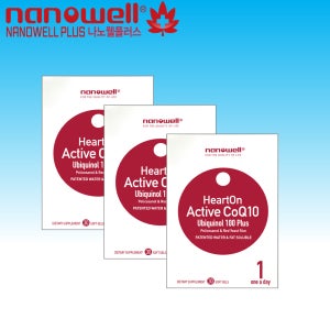 나노웰 액티브 코큐텐 유비퀴놀 30캡슐(소포장) X 3박스, 3개월