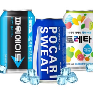 포카리스웨트 파워에이드 토레타 340ml 뚱캔 3종 8캔씩 24캔 이온음료 캔음료
