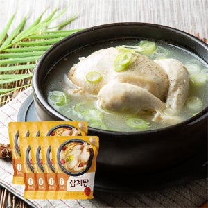 [밀리원] 유황 먹여 키운 삼계탕 레토르트 실온보관 800g, 8개