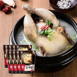 [밀리원] 유황 먹여 키운 삼계탕 레토르트 실온보관 1kg, 8개