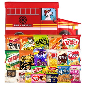 (과자세트) 소방차 간식박스 1호 간식선물세트 간식꾸러미