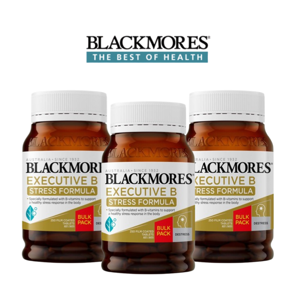 호주 <b>블랙모어스 비타민</b>B 250정 x 3개 / Blackmores Executive B 250 Tablets