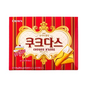 크라운쿠크다스화이트128g 회사 사내카페간식