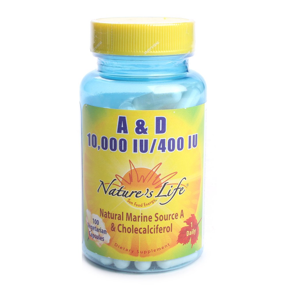 네이쳐스라이프 <b>Vitamin D</b> Nature’s Life A &amp; D 10000IU 400IU 100개