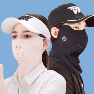 모델로 자외선차단 99.9% 마스크 얼굴햇빛가리개 등산 낚시 스포츠 썬 골프 마스크 남성 여성 에어핏 롱넥 UPF50+