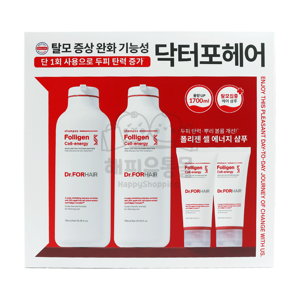 닥터포헤어 폴리젠 750ml x 2개+100ml x2개 현빈 샴푸 대용량