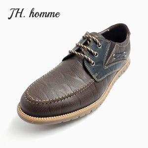 발 편한 소가죽 남자 스니커즈 단화 남성 정장 캐주얼화 더비슈즈 JHIT19366DBR