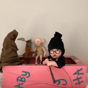 [대여] 베니비디비치 아기 셀프촬영 소품 마법학교 컨셉 포토박스 50일 200일 300일