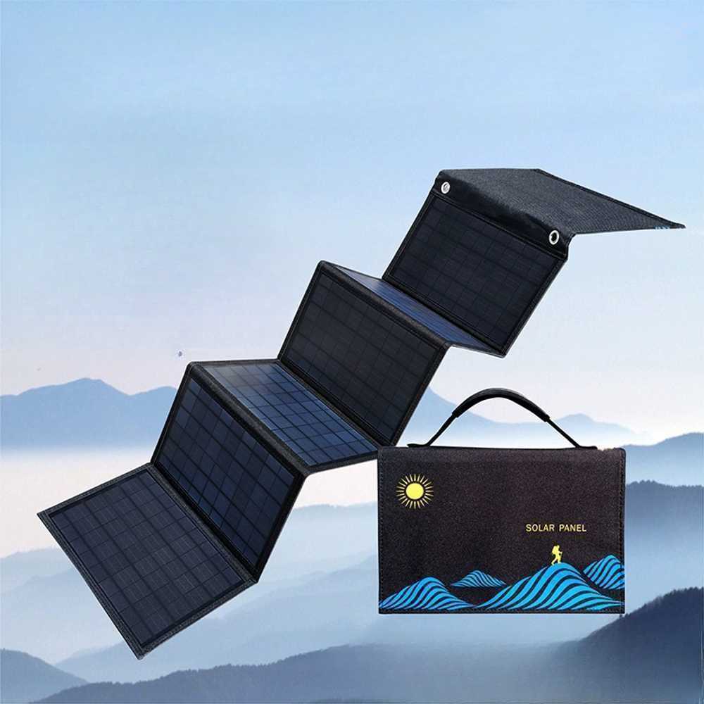 접이식 태양광 패널 전지판 스마트폰 충전기 보드 캠핑용 낚시 미니 방수