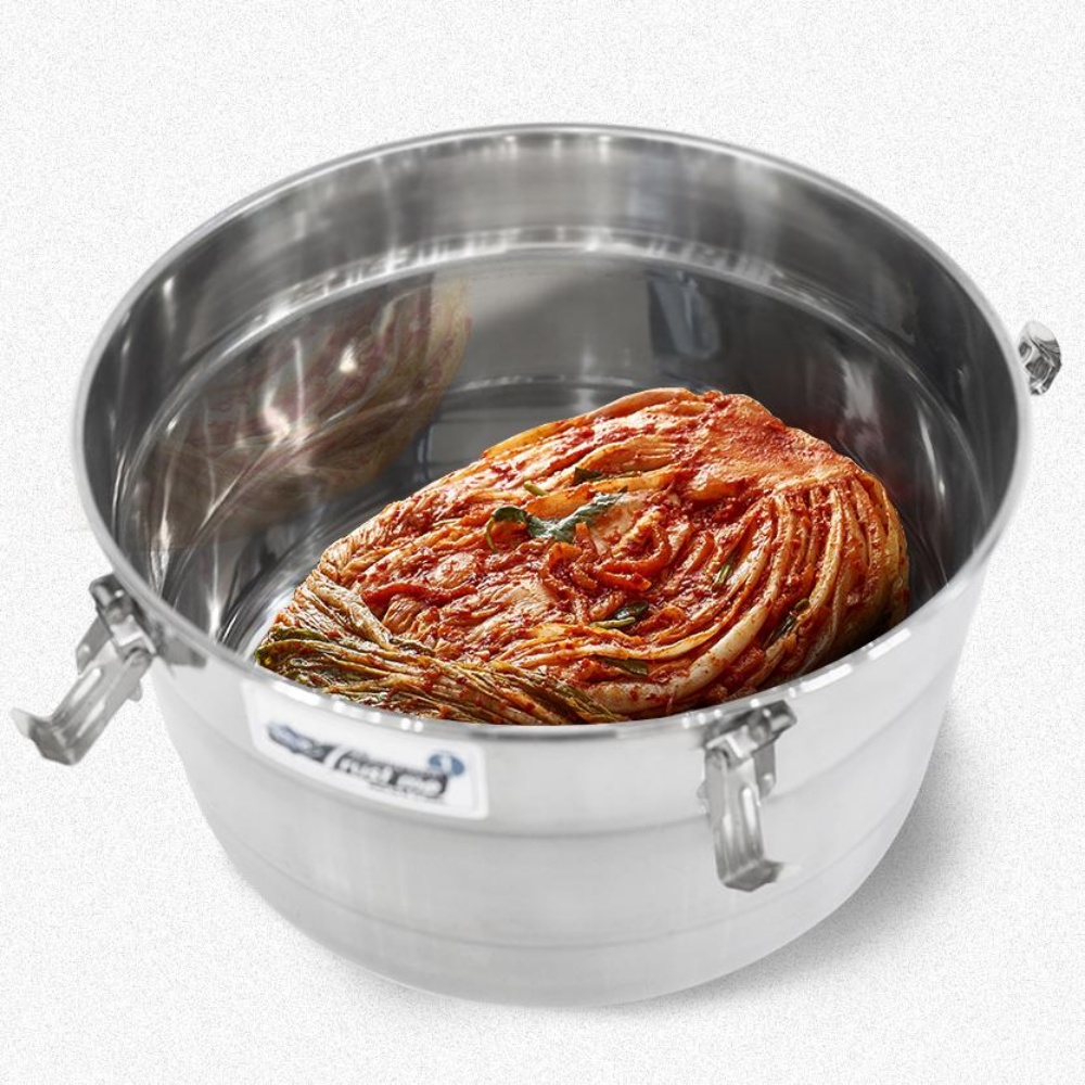 올스텐김치통 냄새안나는김치통 원형 스텐용기 업소용 16L