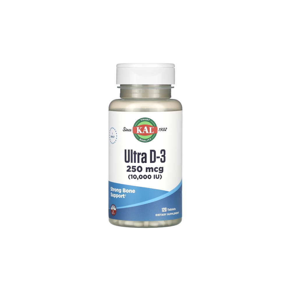 KAL <b>Ultra 비타민</b> D3 <b>울트라</b> D3 250 mcg (10,000 IU) 120정