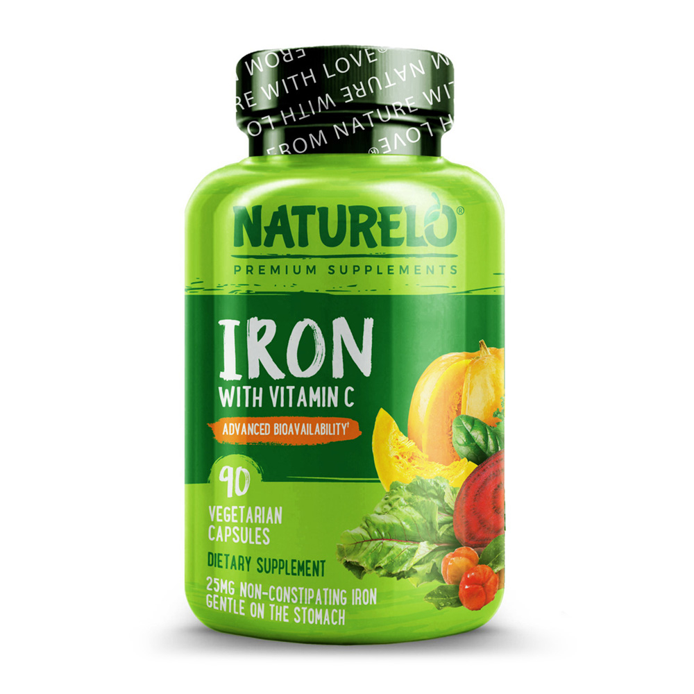 내추렐로 <b>아이언 위드 비타민C</b> 90베지캡슐